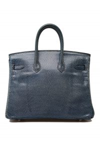Hermès Birkin 25 Malta Blue Bleu de Malte Lizard with Palladium Hardware -  Bags - Kabinet Privé