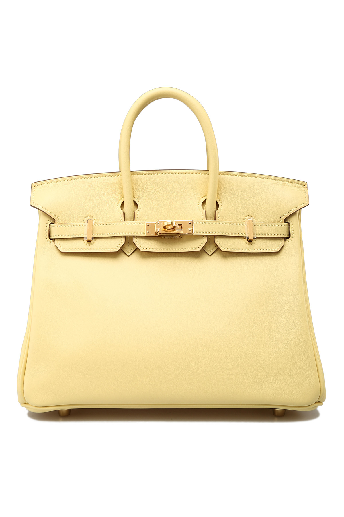 Hermes Birkin Bag 25cm Jaune Poussin Swift Gold Hardware