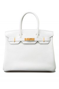 Hermès Birkin HSS 25 Blanc (White)/Gris Tourterelle Taurillon Clemence  Permabrass Hardware PER