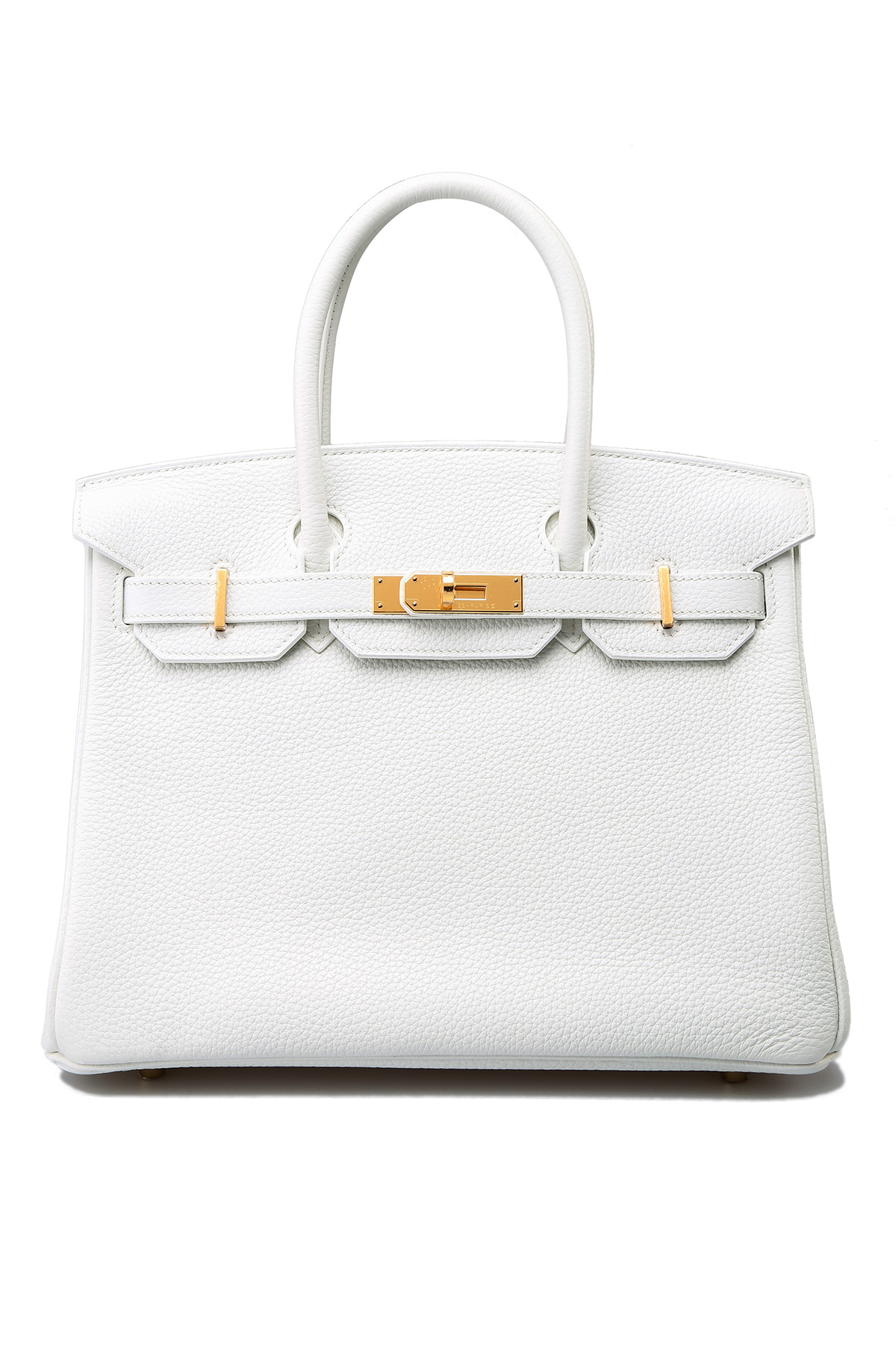 HERMÈS, BETON HORSESHOE STAMP SPECIAL ORDER BIRKIN 30 IN TAURILLON  CLEMENCE LEATHER WITH PINK STITCHING AND PALLADIUM HARDWARE, 2020, Handbags and Accessories, 2020
