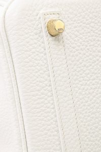 Hermes Birkin 30 Blanc (White) Clémence Gold Hardware - Vendome Monte Carlo