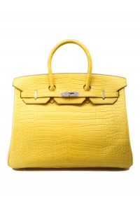 Hermès Birkin 35 Matte Concrete Béton Porosus with Gold Hardware - Bags -  Kabinet Privé