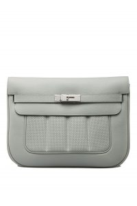 HERMES Berline 28 Perfore Bleu Glacier PHW - Timeless Luxuries