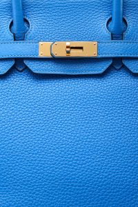 Hermes　Birkin bag 30　Blue pale　Clemence leather　Silver hardware