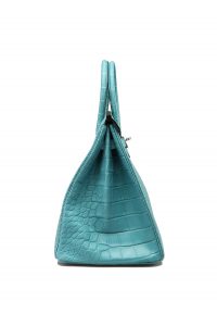 Hermès Birkin 25 Blue Saint Cyr Matte Alligator Palladium Hardware – ZAK  BAGS ©️