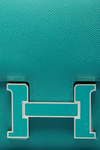 Hermes Constance 23 Bag 7F Blue Paon Epsom With Enamel Buckle