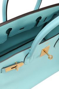 Hermès Birkin 25 Bleu Atoll Swift with Gold Hardware - Bags - Kabinet Privé