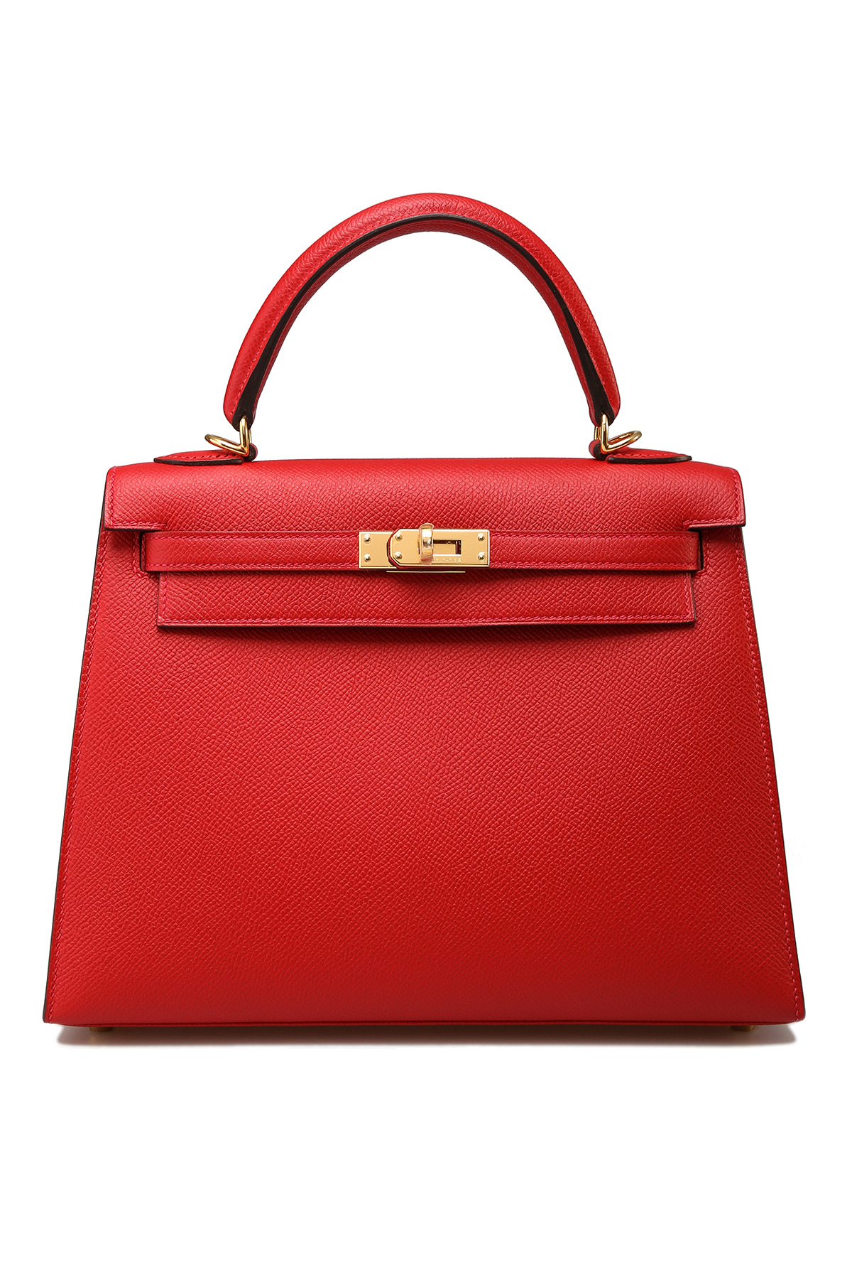 Hermès Kelly 25 Sellier Epsom Rouge Casaque GHW - Kaialux
