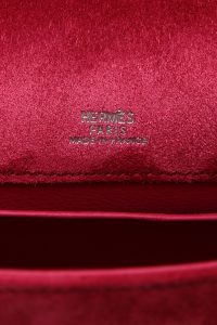 Hermès Kelly Pochette Pink Veau Doblis Suede with Palladium Hardware