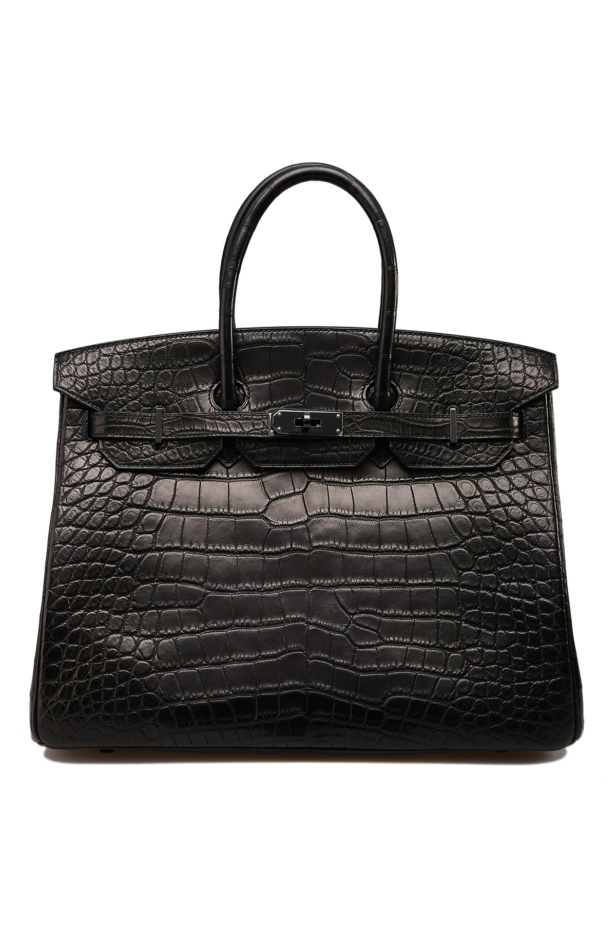 Hermès Birkin 35 So Black Alligator Black Matte Black Hardware