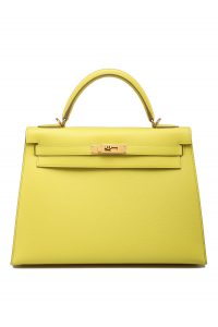 Hermes Kelly Epsom Soufre (Lime Green) 32cm