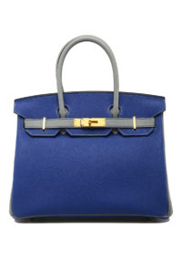 💙🧡 Hermès 30cm Birkin HSS Bleu Electrique/ Orange Epsom Leather Brushed  Gold Hardware #priveporter #hermes #birkin #birkin30…