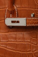 Hermes Birkin 35 Sanguine Alligator Mat Matte Palladium Hardware #O -  Vendome Monte Carlo