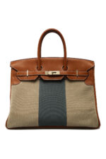 Hermès Birkin 35 Flag Barenia Toile Box & Canvas with Permabrass Hardware -  Bags - Kabinet Privé