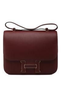 Sold at Auction: HERMES, HERMES Constance Cartable Bag Limited Edition Rouge  H