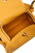 HERMES Taurillon Clemence Mini Lindy 20 Gold 1262576