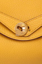 Hermès Lindy Mini Clemence Gold GHW - Kaialux