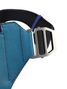 Hermès Bleu de Prusse & Bleu électrique Togo & Swift Endless Road Cityslide GM Palladium Hardware, 2019 (Very Good), Blue/Yellow/Silver Womens Handbag