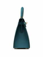 Hermes Kelly Sellier 28 Vert Bosphore Epsom Gold Hardware – Madison Avenue  Couture