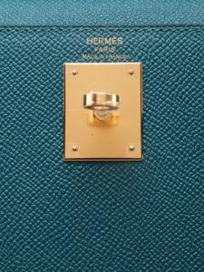 Hermès Kelly 28 Casaque/Vert Cypress/Vert Bosphore Epsom With Gold Hardware