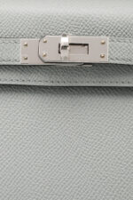 Hermès 20cm Blue Glacier Epsom Leather Mini Kelly II Bag with Gold, Lot  #58002