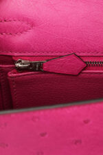 Hermès Kelly 25 Rose Pourpre Sellier Ostrich Palladium Hardware PHW — The  French Hunter