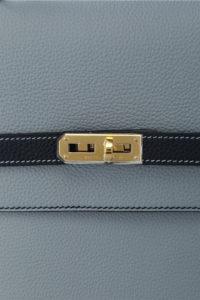 Hermès Kelly Depeches 34 HSS Briefcase Gold and Vert Cypress Clemence