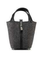 Hermes Picotin Lock Touch 18 Gray Feutre / Barenia Leather Tote Bag Ne –  Mightychic