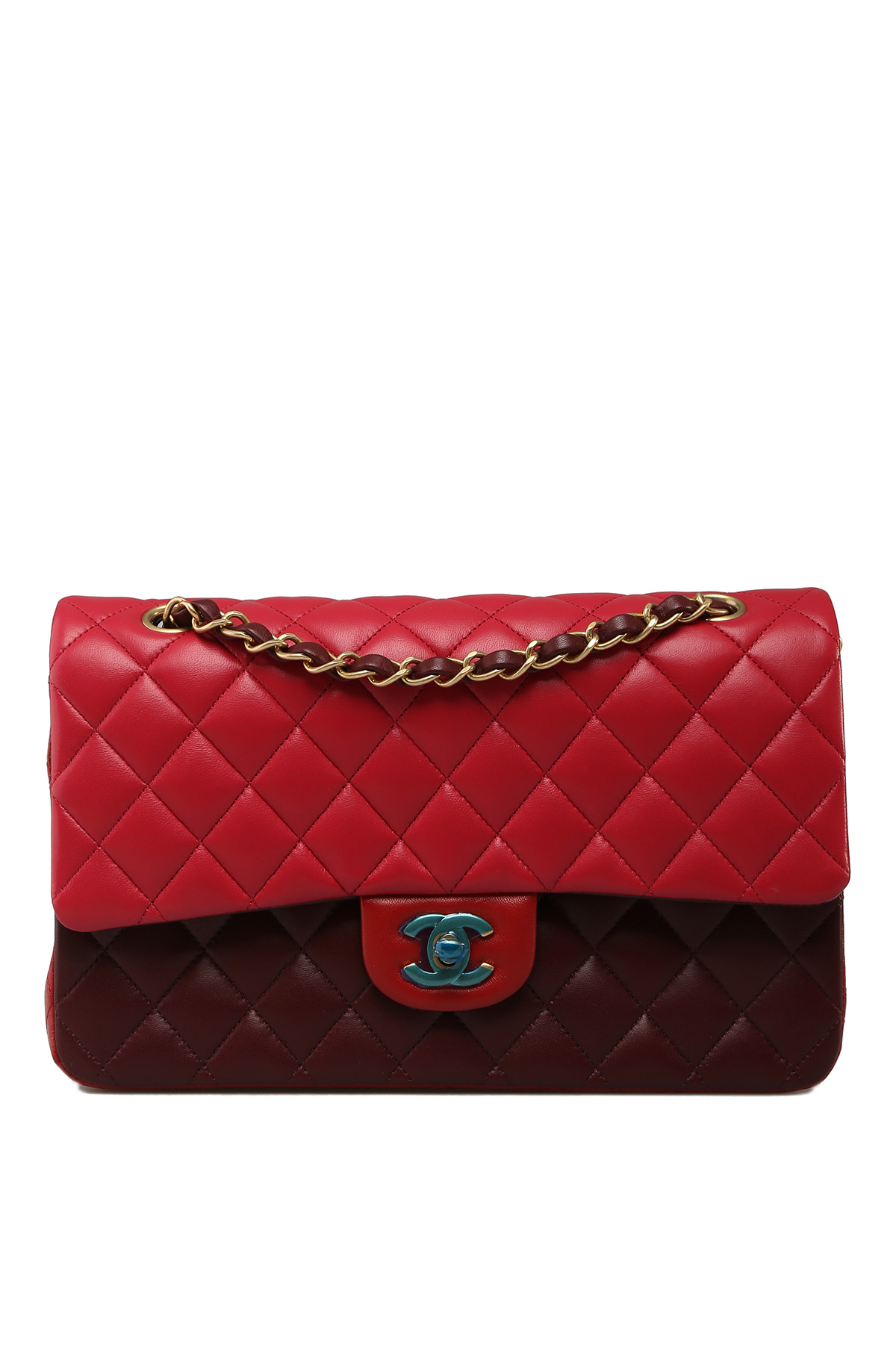 Chanel Classic M/L Medium Double Flap Bag Red Caviar Silver Hardware 1 –  Coco Approved Studio