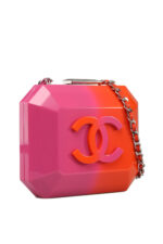 Chanel Ombre Minaudière in Orange & Neon Pink Plexiglass with Palladium  Hardware