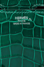 Hermès Vert Emeraude Shiny Crocodile Constance 25 Elan Gold Hardware, 2013  Available For Immediate Sale At Sotheby's