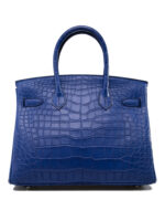 Hermes Birkin 30 Bleu Electrique Alligator Mat Matte Gold Hardware