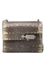 Verrou mini lizard handbag Hermès Gold in Lizard - 31464390