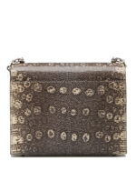 Verrou mini lizard handbag Hermès Gold in Lizard - 31464390