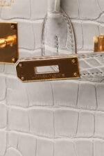Hermès Ghillies Kelly 32 Retourne Matte Concrete Béton & Pearl Grey Gris  Perle Alligator with Palladium Hardware - Bags - Kabinet Privé